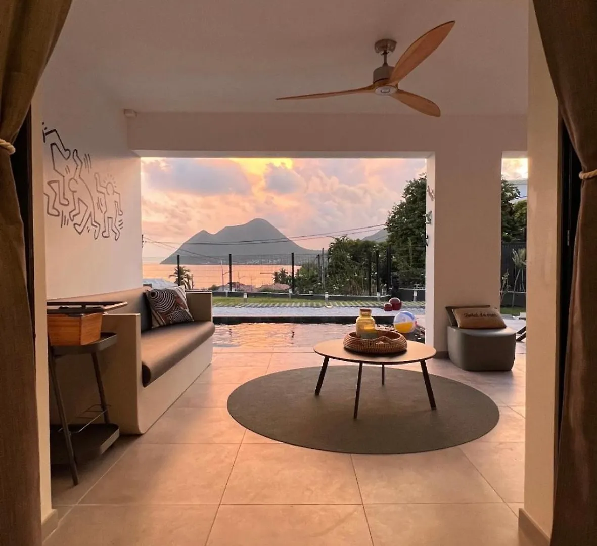Le Bo Diamant Garden - Appartement Standing Avec Jardin, Piscine Et Vue Mer Le Diamant Daire